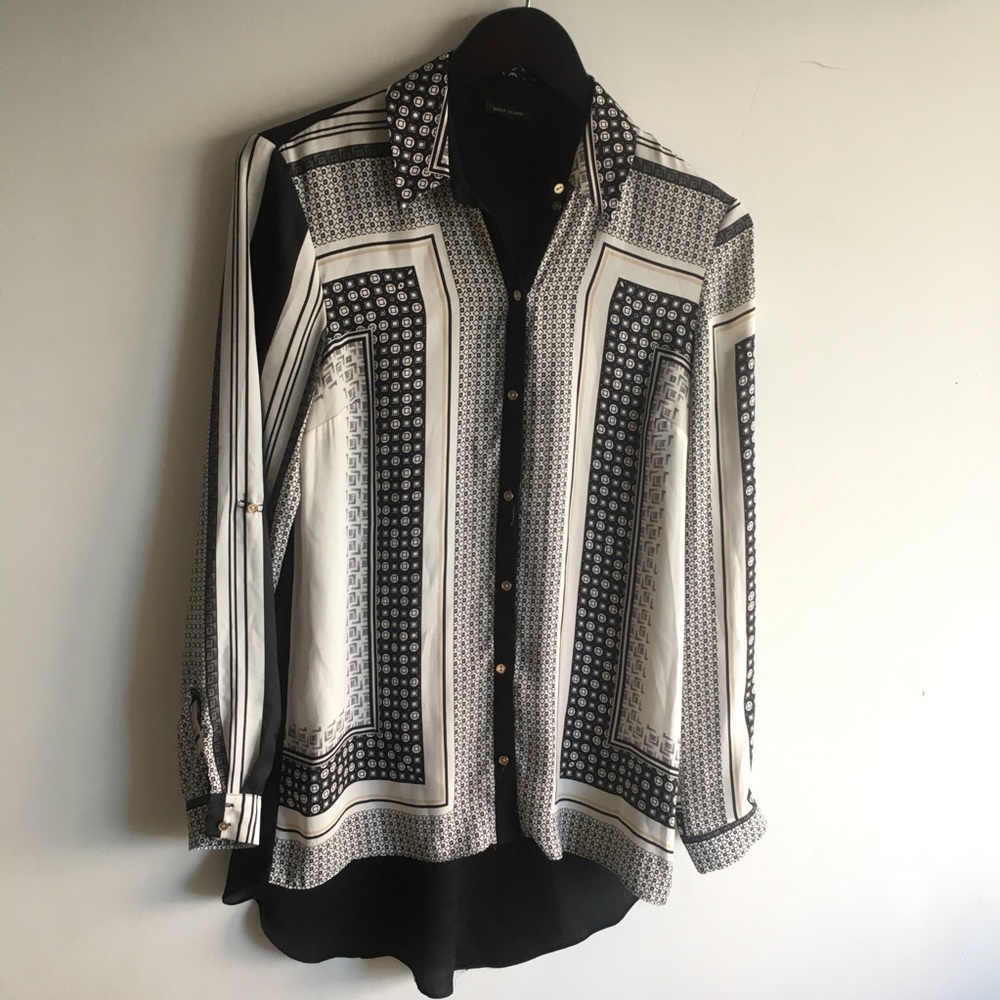 Scarf print River Island button down